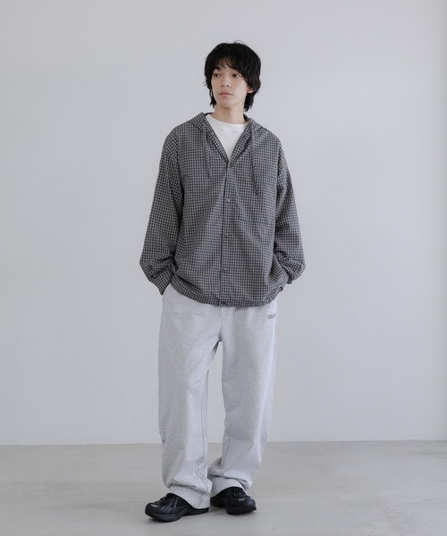 LOWRYS FARM（ローリーズファーム）の「【LFM(U)】フーディーチェックシャツ　 639522（シャツ/ブラウス・メンズ・チャコールグレー/ベージュ・MEDIUM/LARGE）」の22枚目の写真