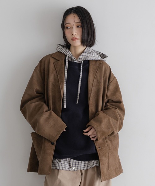 LOWRYS FARM（ローリーズファーム）の「【LFM(U)】フーディーチェックシャツ　 639522（シャツ/ブラウス・メンズ・チャコールグレー/ベージュ・MEDIUM/LARGE）」の20枚目の写真