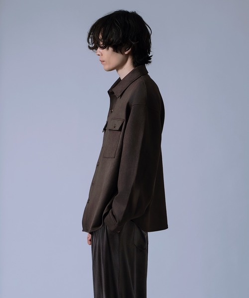 NULL(ヌル)の「【nl】【Unisex】スエード風ポンチダブルフラップポケシャツ(シャツ/ブラウス・メンズ・ベージュ/キャメル/ブラウン・MEDIUM/LARGE)」の13枚目の写真