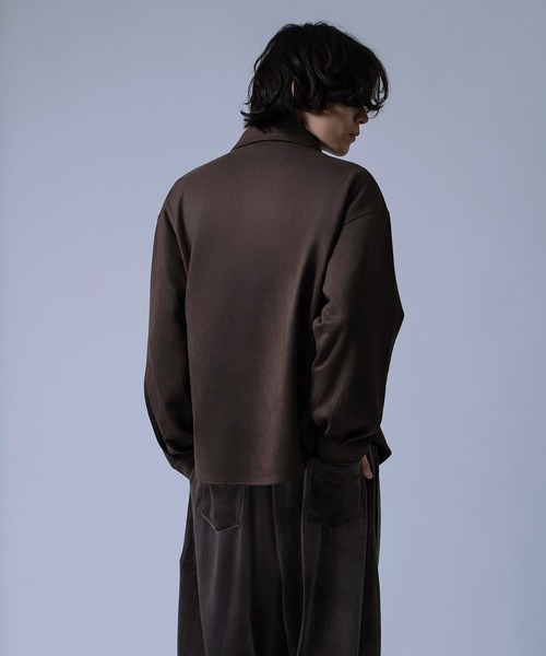 NULL(ヌル)の「【nl】【Unisex】スエード風ポンチダブルフラップポケシャツ(シャツ/ブラウス・メンズ・ベージュ/キャメル/ブラウン・MEDIUM/LARGE)」の14枚目の写真