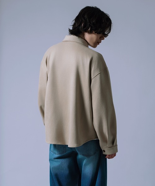 NULL(ヌル)の「【nl】【Unisex】スエード風ポンチダブルフラップポケシャツ(シャツ/ブラウス・メンズ・ベージュ/キャメル/ブラウン・MEDIUM/LARGE)」の22枚目の写真