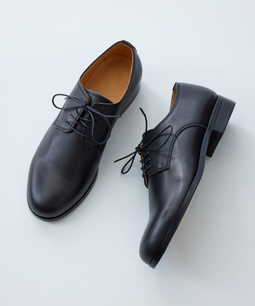 ARCOLLETTA PADRONE(アルコレッタ パドローネ)の「【ARCOLLETTA PADRONE】別注 EX DERBY PLAIN TOE AP8686-2001-24A(ドレスシューズ・メンズ・キャメル/ブラック・42/41/40)」の1枚目の写真