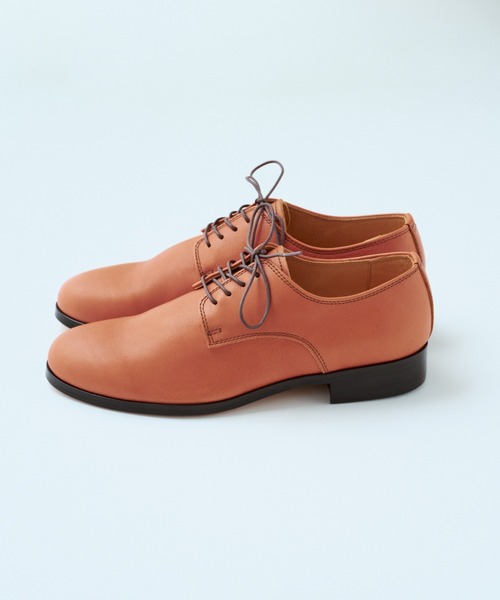 ARCOLLETTA PADRONE(アルコレッタ パドローネ)の「【ARCOLLETTA PADRONE】別注 EX DERBY PLAIN TOE AP8686-2001-24A(ドレスシューズ・メンズ・キャメル/ブラック・42/41/40)」の7枚目の写真