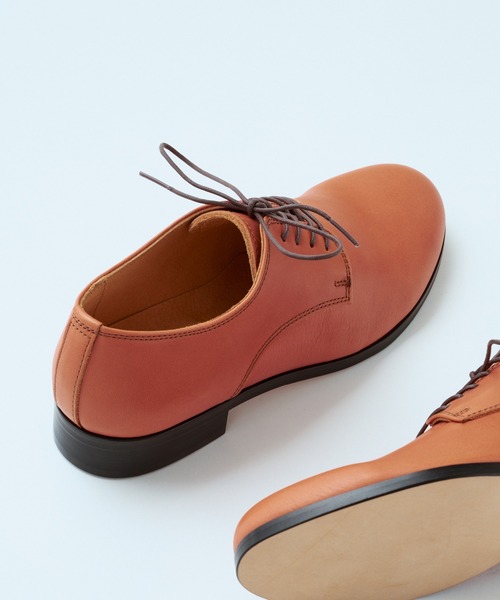 ARCOLLETTA PADRONE(アルコレッタ パドローネ)の「【ARCOLLETTA PADRONE】別注 EX DERBY PLAIN TOE AP8686-2001-24A(ドレスシューズ・メンズ・キャメル/ブラック・42/41/40)」の9枚目の写真