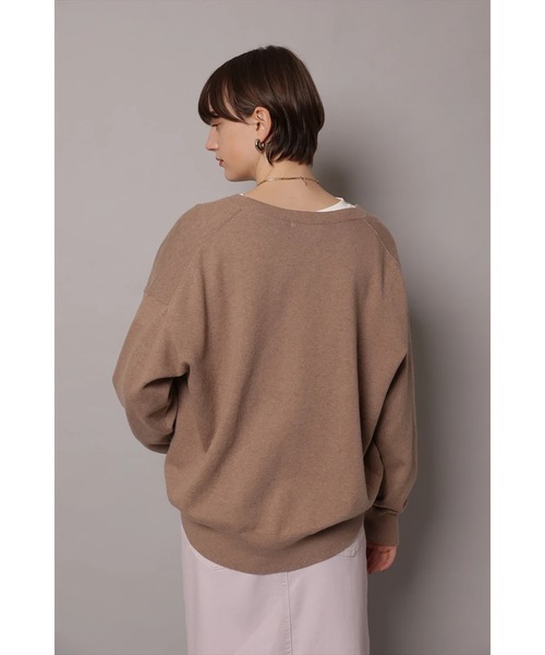 CADUNE(カデュネ)の「スプリングキーネックニット(ニット/セーター・レディース・ミント/ネイビー/モカ/ターコイズブルー/ホワイト・38)」の13枚目の写真