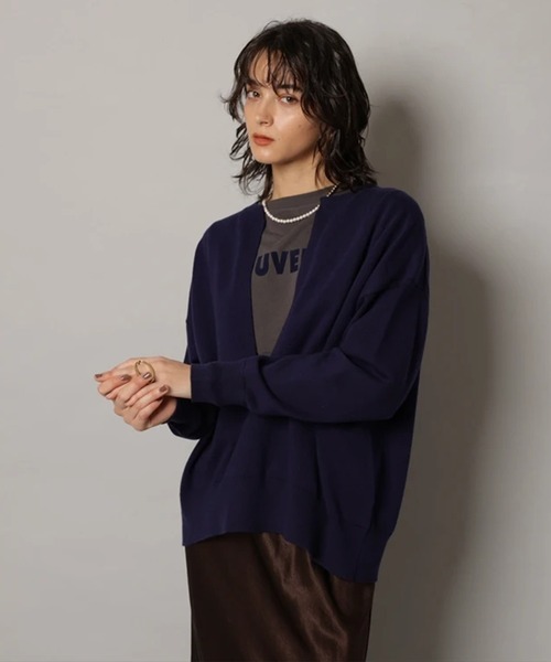 CADUNE(カデュネ)の「スプリングキーネックニット(ニット/セーター・レディース・ミント/ネイビー/モカ/ターコイズブルー/ホワイト・38)」の21枚目の写真