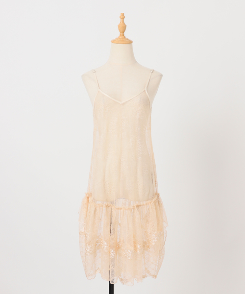 新品【ARCHIVE STANCEアーカイブスタンス】lace camisole ARCHIVE STANCE/アーカイブスタンス】lace camisole（ワンピース）｜AP