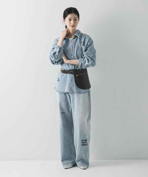 PICCADILLY（ピカデリー）の「『別注』PICCADILLY×URBAN RESEARCH　刺繍デニムシャツ（シャツ/ブラウス・レディース・ライトグレー/ライトインディゴブルー・FREE）」の12枚目の写真