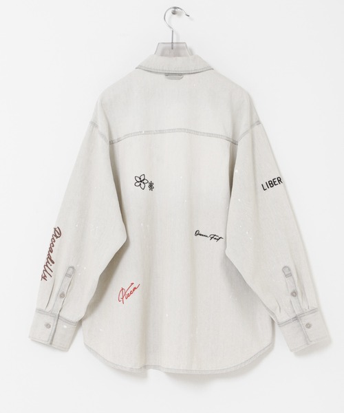 PICCADILLY（ピカデリー）の「『別注』PICCADILLY×URBAN RESEARCH　刺繍デニムシャツ（シャツ/ブラウス・レディース・ライトグレー/ライトインディゴブルー・FREE）」の17枚目の写真