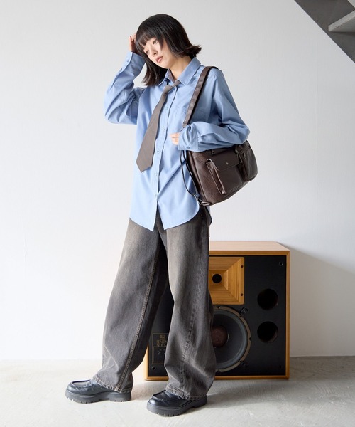 PBLIM（ページボーイリム）の「《UNISEX/３WAYで使える》７ポケットショルダーバッグ（ショルダーバッグ・レディース・ブラック/ブラウン/ターコイズブルー・FREE）」の20枚目の写真
