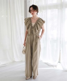 titivate | 2wayフリルオールインワン(つなぎ/オールインワン)