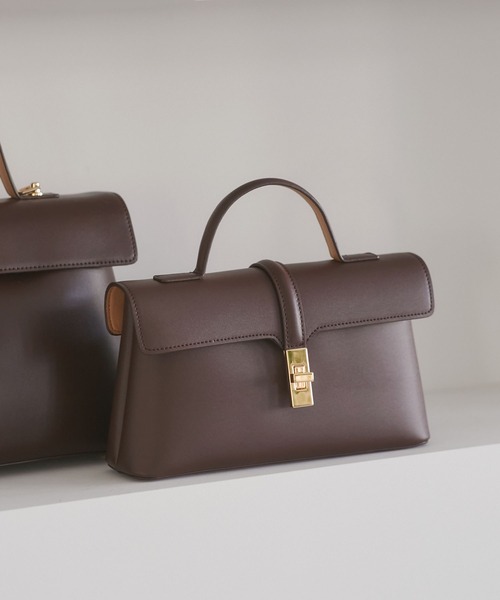 VIS(ビス)の「ひねり金具ワンハンドルミニショルダーバッグ/2WAY,WEB限定カラーあり(ショルダーバッグ・レディース・ブラック/ベージュ/ブラック系その他/グレー系その他/キャメル/ブルー系その他/ブラウン・FREE)」の5枚目の写真