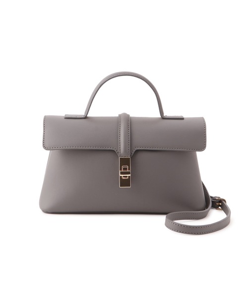 VIS（ビス）の「【新色追加】【軽量】ひねり金具ワンハンドルミニショルダーバッグ/2WAY（ショルダーバッグ・レディース・ブラック/ベージュ/ブラック系その他/グレー系その他/キャメル・FREE）」の19枚目の写真