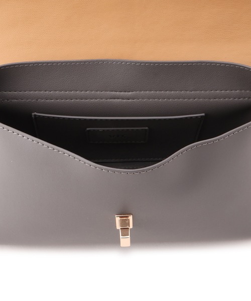 VIS（ビス）の「【新色追加】【軽量】ひねり金具ワンハンドルミニショルダーバッグ/2WAY（ショルダーバッグ・レディース・ブラック/ベージュ/ブラック系その他/グレー系その他/キャメル・FREE）」の18枚目の写真