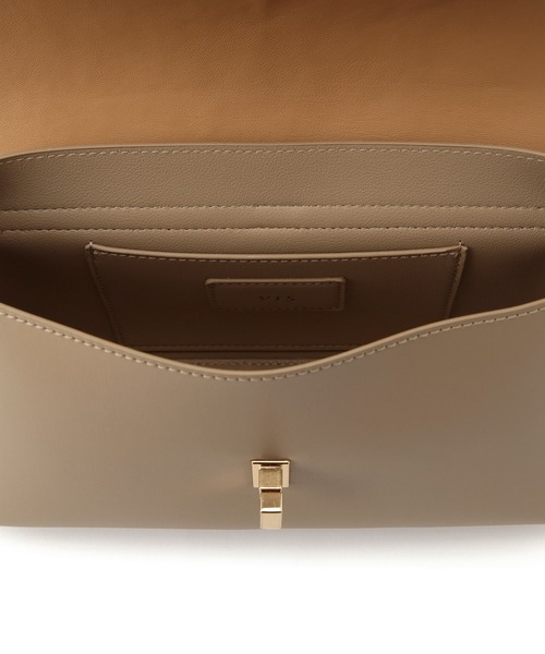 VIS（ビス）の「【新色追加】【軽量】ひねり金具ワンハンドルミニショルダーバッグ/2WAY（ショルダーバッグ・レディース・ブラック/ベージュ/ブラック系その他/グレー系その他/キャメル・FREE）」の16枚目の写真