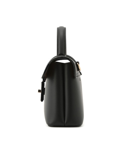 VIS（ビス）の「【新色追加】【軽量】ひねり金具ワンハンドルミニショルダーバッグ/2WAY（ショルダーバッグ・レディース・ブラック/ベージュ/ブラック系その他/グレー系その他/キャメル・FREE）」の12枚目の写真