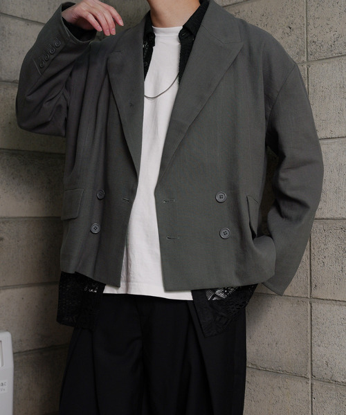 NILWAY（ニルウェイ）の「【Nilway】コンパクトダブルテーラード（テーラードジャケット・メンズ・ブラック/ブラウン/チャコール/グレー・MEDIUM/LARGE）」の6枚目の写真