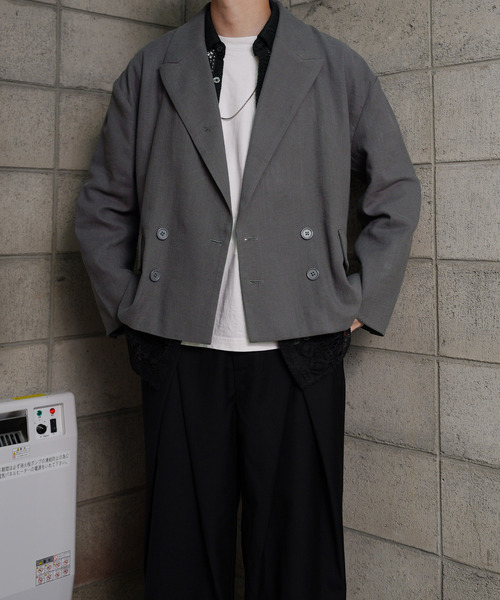 NILWAY（ニルウェイ）の「【Nilway】コンパクトダブルテーラード（テーラードジャケット・メンズ・ブラック/ブラウン/チャコール/グレー・MEDIUM/LARGE）」の9枚目の写真