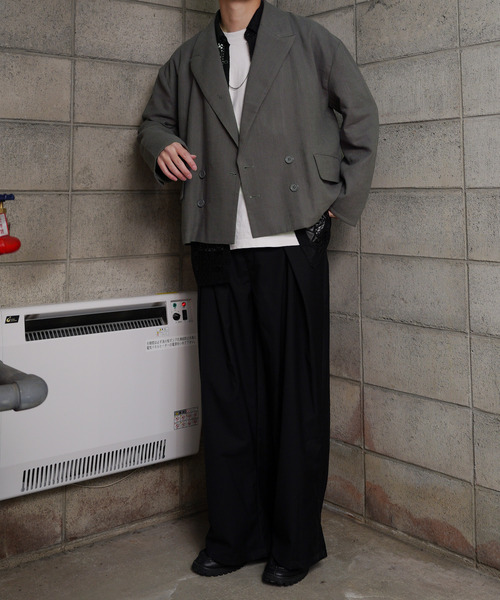 NILWAY（ニルウェイ）の「【Nilway】コンパクトダブルテーラード（テーラードジャケット・メンズ・ブラック/ブラウン/チャコール/グレー・MEDIUM/LARGE）」の10枚目の写真