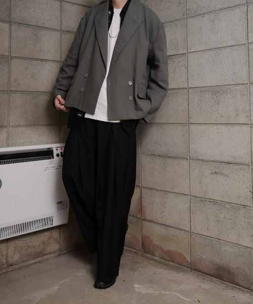 NILWAY（ニルウェイ）の「【Nilway】コンパクトダブルテーラード（テーラードジャケット・メンズ・ブラック/ブラウン/チャコール/グレー・MEDIUM/LARGE）」の12枚目の写真