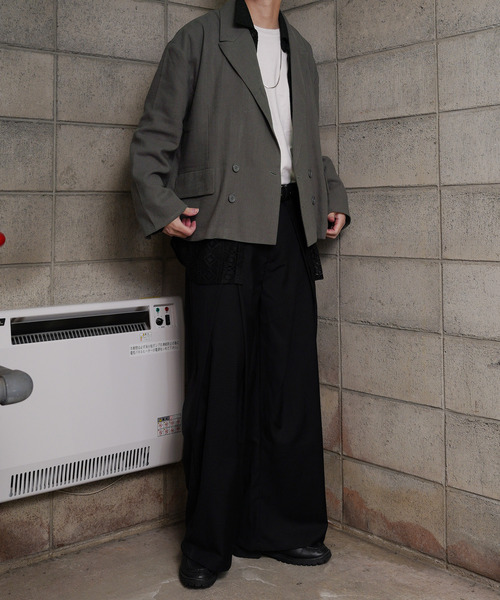 NILWAY（ニルウェイ）の「【Nilway】コンパクトダブルテーラード（テーラードジャケット・メンズ・ブラック/ブラウン/チャコール/グレー・MEDIUM/LARGE）」の14枚目の写真