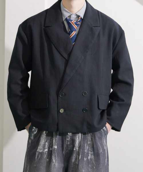 NILWAY（ニルウェイ）の「【Nilway】コンパクトダブルテーラード（テーラードジャケット・メンズ・ブラック/ブラウン/チャコール/グレー・MEDIUM/LARGE）」の22枚目の写真