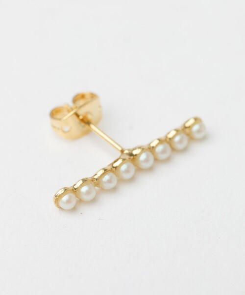 Rouge vif(ルージュヴィフ)の「【Caline Paris/カリーヌパリ 】vintage 8連パールピアス/両耳(ピアス(両耳用)・レディース・ゴールド・フリー)」の5枚目の写真