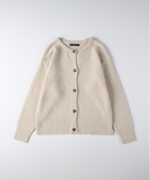 Right-on（ライトオン）の「【HONEYSUCKLE ROSE】シャギークルーカーディガン (オーバーサイズ/ふわふわニット/保温性)（カーディガン/ボレロ・レディース・ダークグレー/ベージュ/ブラウン・L/M）」の16枚目の写真