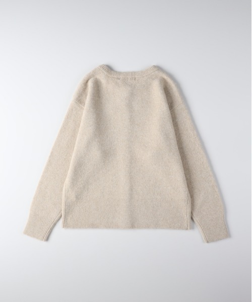 Right-on（ライトオン）の「【HONEYSUCKLE ROSE】シャギークルーカーディガン (オーバーサイズ/ふわふわニット/保温性)（カーディガン/ボレロ・レディース・ダークグレー/ベージュ/ブラウン・L/M）」の17枚目の写真