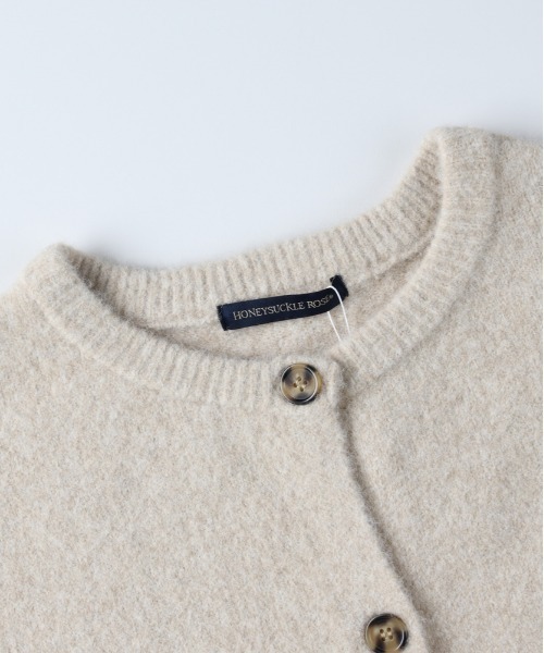 Right-on（ライトオン）の「【HONEYSUCKLE ROSE】シャギークルーカーディガン (オーバーサイズ/ふわふわニット/保温性)（カーディガン/ボレロ・レディース・ダークグレー/ベージュ/ブラウン・L/M）」の18枚目の写真