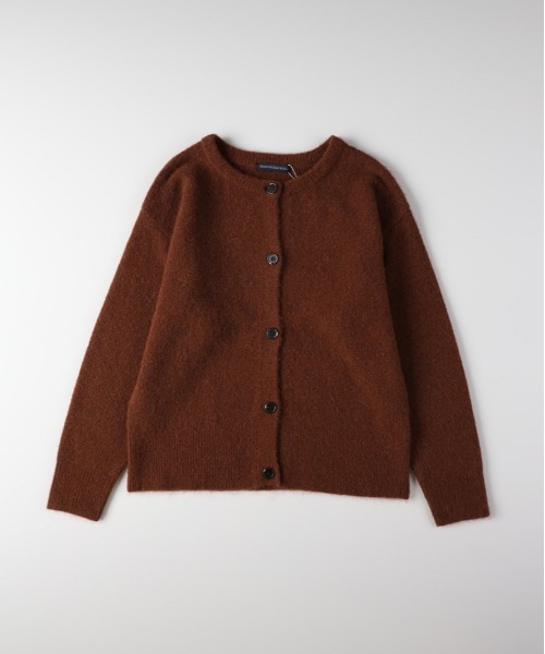 Right-on（ライトオン）の「【HONEYSUCKLE ROSE】シャギークルーカーディガン (オーバーサイズ/ふわふわニット/保温性)（カーディガン/ボレロ・レディース・ダークグレー/ベージュ/ブラウン・L/M）」の22枚目の写真