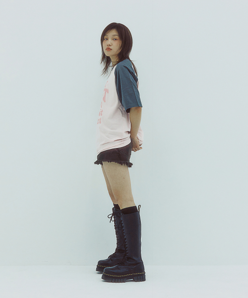 ISTKUNST（イストクンスト）の「HIDEOUT RAGLAN TEE_PINK(IK2EMMT503A)（Tシャツ/カットソー・レディース・ピンク・S/M/L）」の6枚目の写真