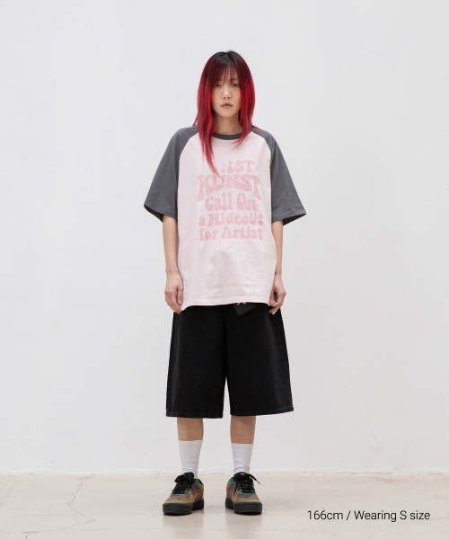 ISTKUNST（イストクンスト）の「HIDEOUT RAGLAN TEE_PINK(IK2EMMT503A)（Tシャツ/カットソー・レディース・ピンク・S/M/L）」の7枚目の写真