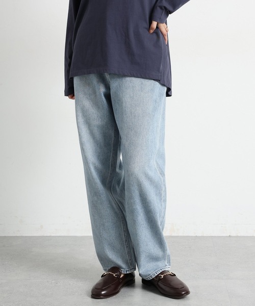 studio CLIP（スタディオクリップ）の「テーパード甘織りデニムパンツ[プチ・プラスサイズあり]《CLIP denim》（デニムパンツ・レディース・グレー系その他/ライトブルー・PL/PM/XXX-LARGE/XX-LARGE/X-LARGE/LARGE/MEDIUM）」の18枚目の写真