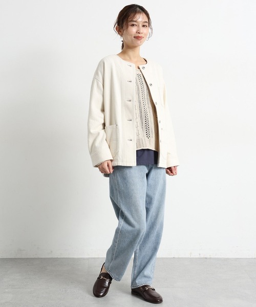 studio CLIP（スタディオクリップ）の「テーパード甘織りデニムパンツ[プチ・プラスサイズあり]《CLIP denim》（デニムパンツ・レディース・グレー系その他/ライトブルー・PL/PM/XXX-LARGE/XX-LARGE/X-LARGE/LARGE/MEDIUM）」の21枚目の写真