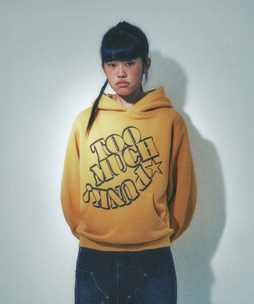 TOO MUCH PUNK HOODIE_MUSTARD (IK2EFMM411A)