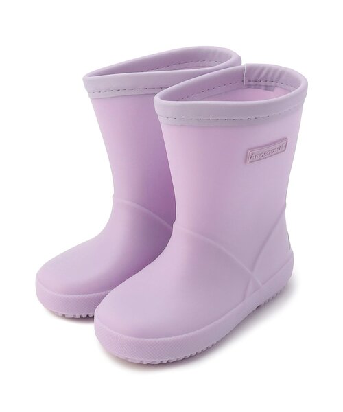 Ampersand(アンパサンド)の「はきやすいレインシューズ(レインシューズ・キッズ・レッド/ライトグレー/イエロー/パープル/ネイビー/ミント・15 /14/20/19/18/17/16)」の4枚目の写真
