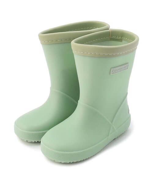Ampersand(アンパサンド)の「はきやすいレインシューズ(レインシューズ・キッズ・レッド/ライトグレー/イエロー/パープル/ネイビー/ミント・15 /14/20/19/18/17/16)」の2枚目の写真