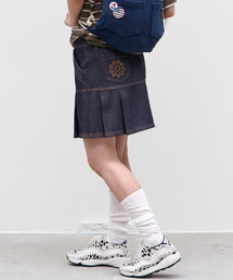 9999ARCHIVE（9999アーカイブ）の「Linking Pleated Denim Skirt（スカート）」