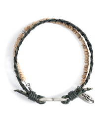 WILD BRICKS（ワイルドブリックス）の「LC DUAL BRACELET (olive&beige)（ブレスレット）」