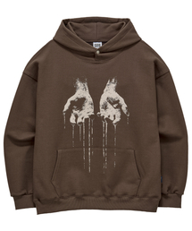 NOTHINGISBETTERTHANME（ナッシングイズベターザンミー）の「HAND GRAPHIC HOODIE_brown（パーカー）」