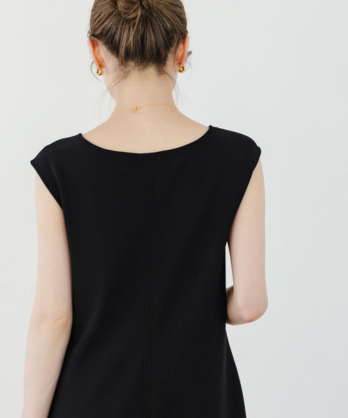 Noble（ノーブル）の「《追加》コンフォートジャージー2WAYワンピース（ワンピース・レディース・モカ/ブラック・36/38）」の5枚目の写真