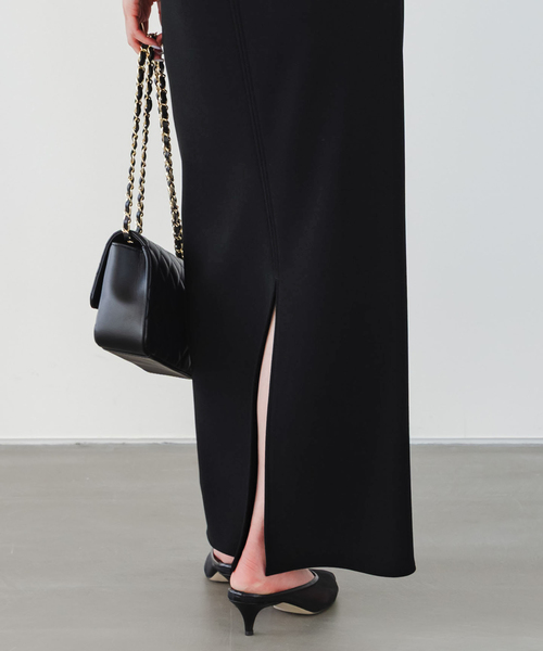 Noble（ノーブル）の「《追加》コンフォートジャージー2WAYワンピース（ワンピース・レディース・モカ/ブラック・36/38）」の6枚目の写真