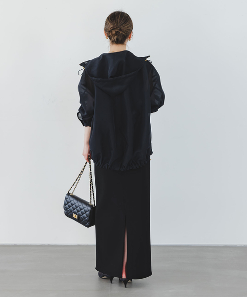 Noble（ノーブル）の「《追加》コンフォートジャージー2WAYワンピース（ワンピース・レディース・モカ/ブラック・36/38）」の8枚目の写真