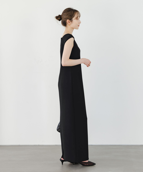 Noble（ノーブル）の「《追加》コンフォートジャージー2WAYワンピース（ワンピース・レディース・モカ/ブラック・36/38）」の10枚目の写真