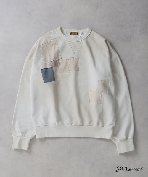 JOURNAL STANDARD J.S HOMESTEAD（ジャーナルスタンダードホームステッド）の「J.S.Homestead / パッチ フェード スウェット（スウェット・メンズ・ブラック系その他/ホワイト・MEDIUM/LARGE）」の2枚目の写真