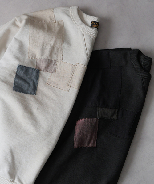 JOURNAL STANDARD J.S HOMESTEAD（ジャーナルスタンダードホームステッド）の「J.S.Homestead / パッチ フェード スウェット（スウェット・メンズ・ブラック系その他/ホワイト・MEDIUM/LARGE）」の5枚目の写真