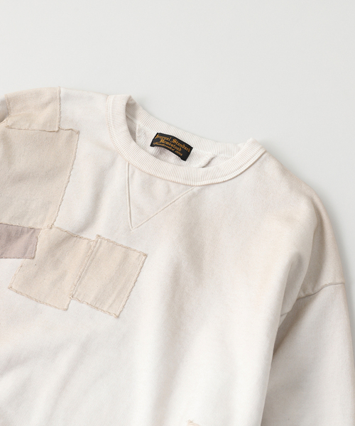 JOURNAL STANDARD J.S HOMESTEAD(ジャーナルスタンダードホームステッド)の「J.S.Homestead / パッチ フェード スウェット(スウェット・メンズ・ブラック系その他/ホワイト・MEDIUM/LARGE)」の4枚目の写真