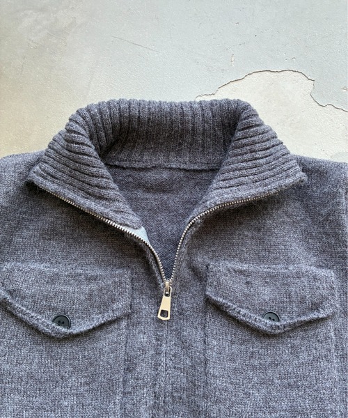 SHAGGIE（シャギー）の「スタンドカラーハイネックジップニット（カーディガン/ボレロ・レディース・ホワイト/グリーン/グレー・FREE）」の17枚目の写真