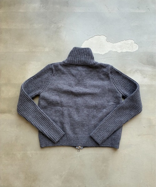 SHAGGIE（シャギー）の「スタンドカラーハイネックジップニット（カーディガン/ボレロ・レディース・ホワイト/グリーン/グレー・FREE）」の19枚目の写真